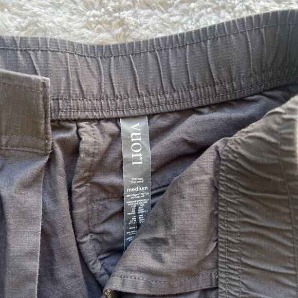 Vuori Men’s Charcoal Gray Ripstop Shorts Size Medium V370 Active Performance - Picture 5 of 8